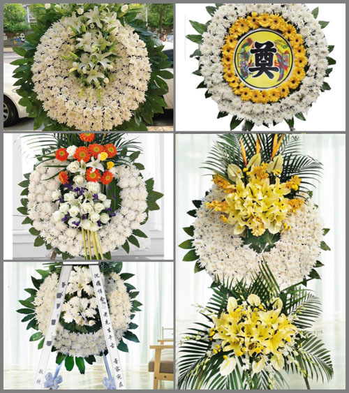 广东梅州市丰顺县汤坑镇后安村花圈速递